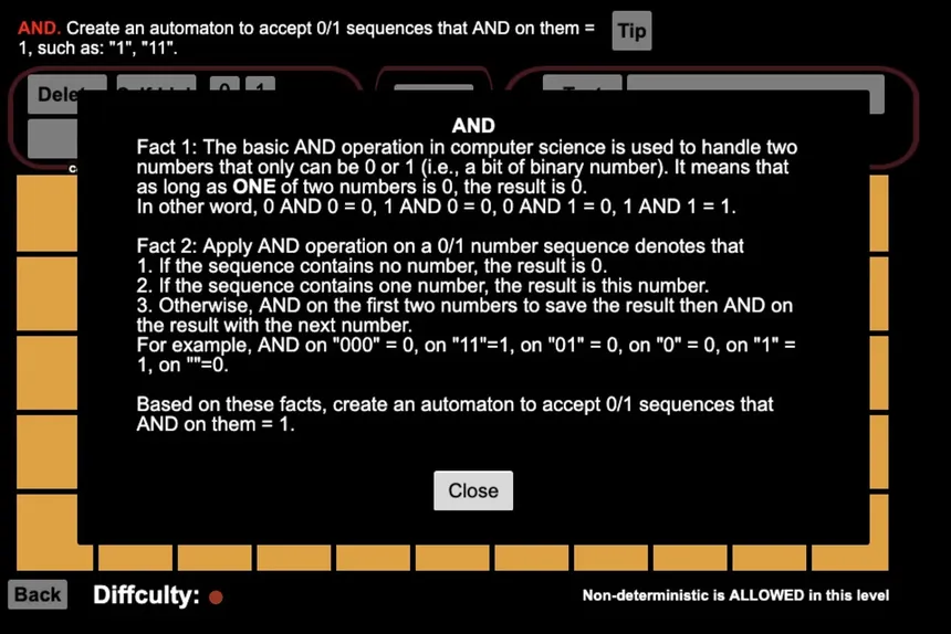 Скриншот 4 к игре Finite State Automaton Challenges 2