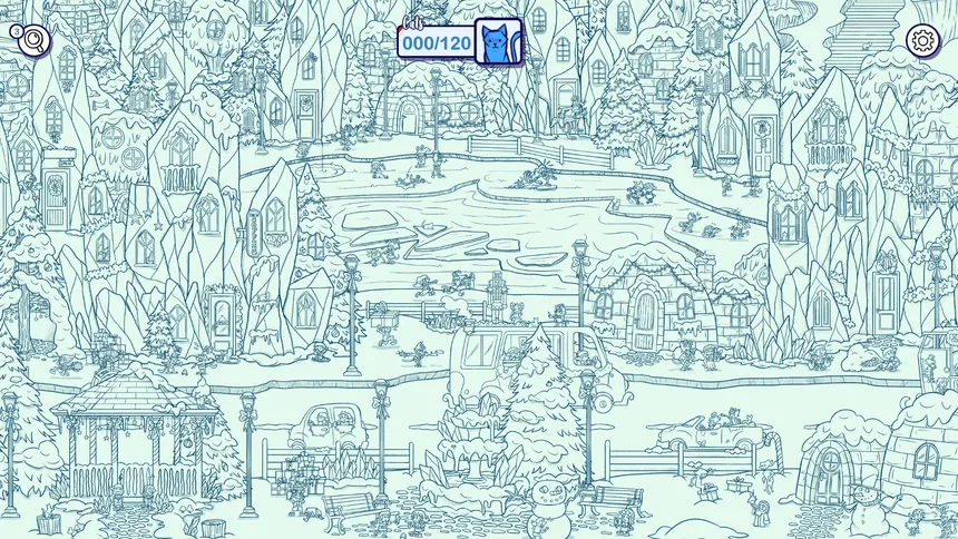 Скриншот 1 к игре Hidden Cats in Santa's Realm