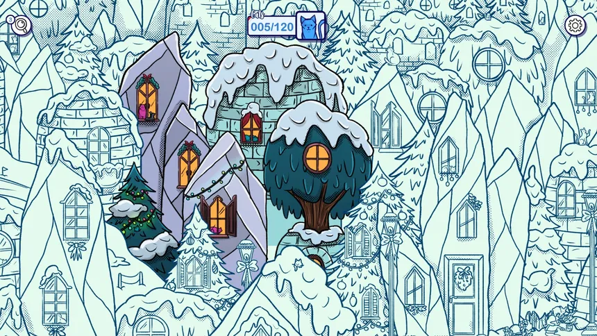 Скриншот 2 к игре Hidden Cats in Santa's Realm
