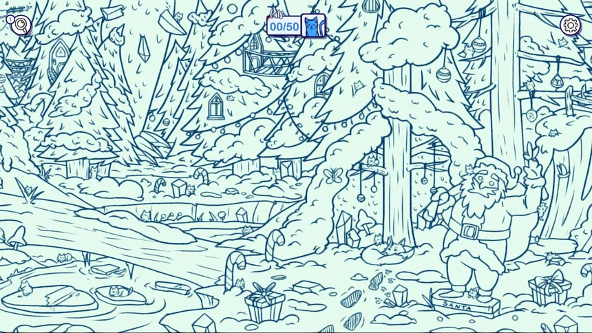 Скриншот 6 к игре Hidden Cats in Santa's Realm
