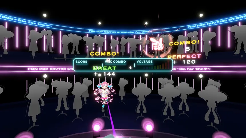 Скриншот 1 к игре FAN POP RHYTHM STAGE〜Aim for the♡〜