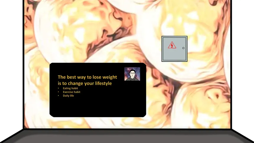 Скриншот 2 к игре Simulator Of A Person Who Is Taking Online Course To Study How To Lose Weight