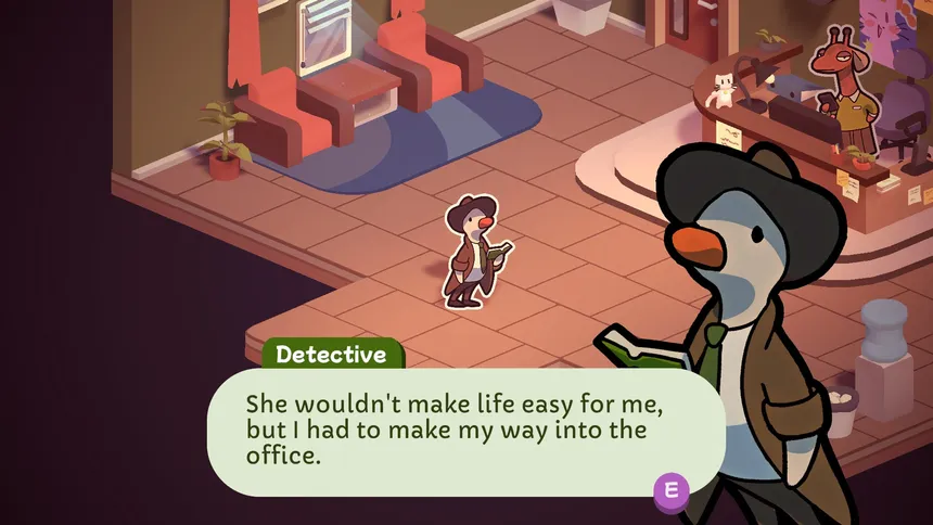 Скриншот 1 к игре Duck Detective: The Secret Salami