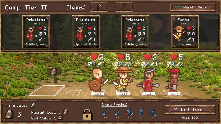 Скриншот 2 к игре Mirror Throne: Auto Battler
