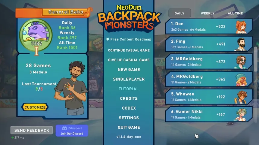 Скриншот 3 к игре NeoDuel: Backpack Monsters