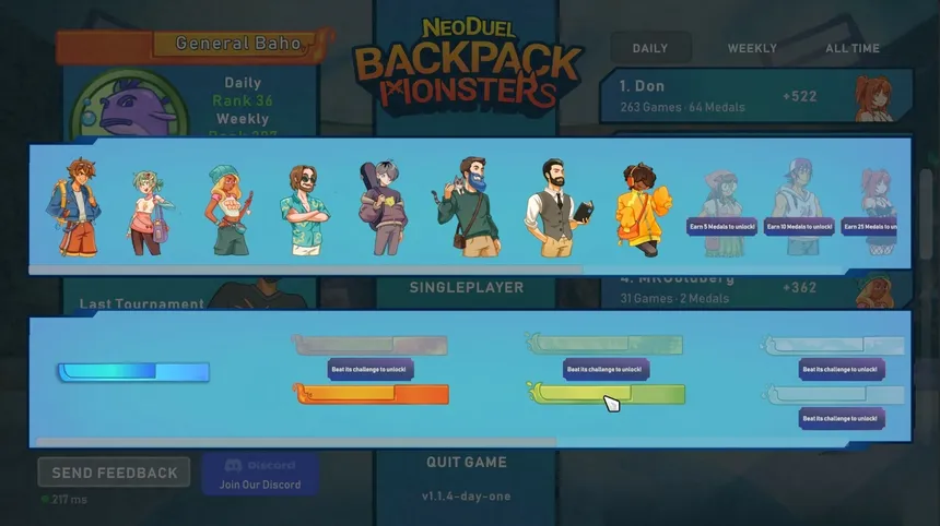 Скриншот 5 к игре NeoDuel: Backpack Monsters