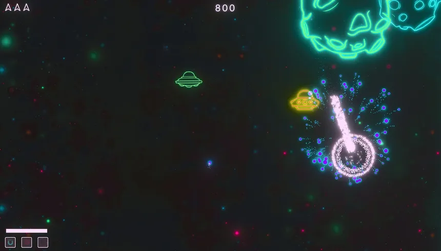 Скриншот 2 к игре Asteroids Neon