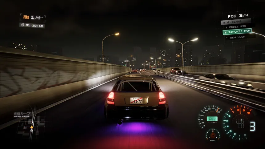 Скриншот 1 к игре Kanjozoku - Wangan Runners