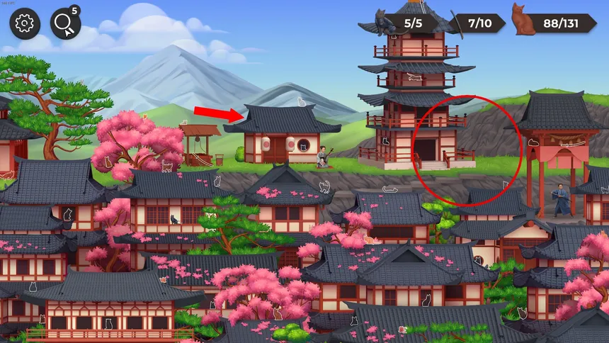 Скриншот 4 к игре Cat Search in Feudal Japan