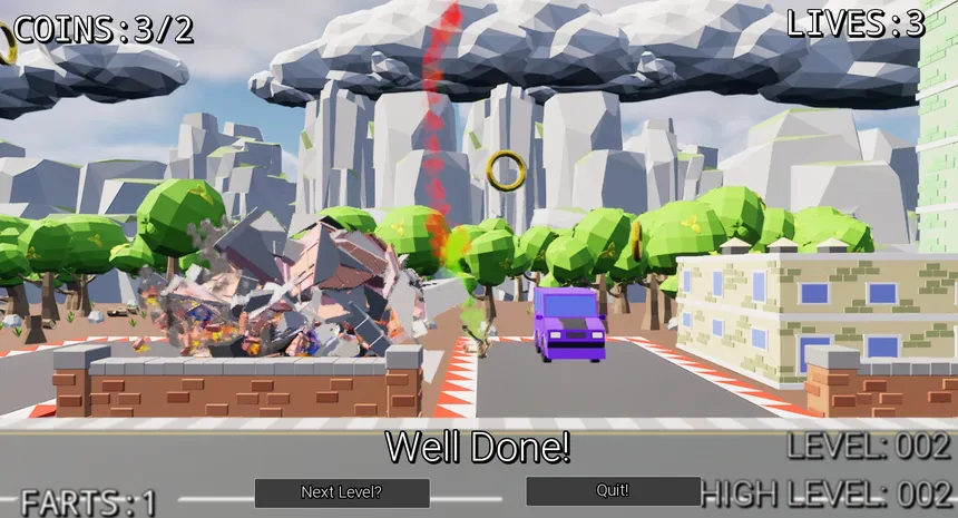 Скриншот 1 к игре Ragdoll Wreckage: Zombie Farts