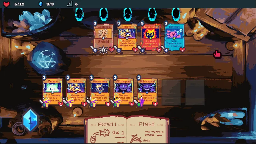 Скриншот 3 к игре Spellcats: Auto Card Tactics - Prologue