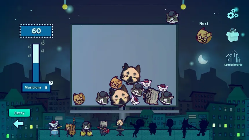 Скриншот 1 к игре Roofcats Band - Suika Style