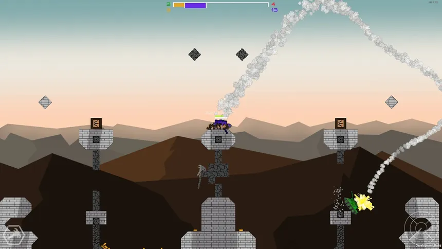 Скриншот 3 к игре Grapple Tanks