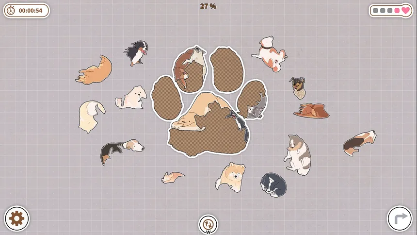 Скриншот 1 к игре Dogs Huddled Together 挤在一起的狗狗们