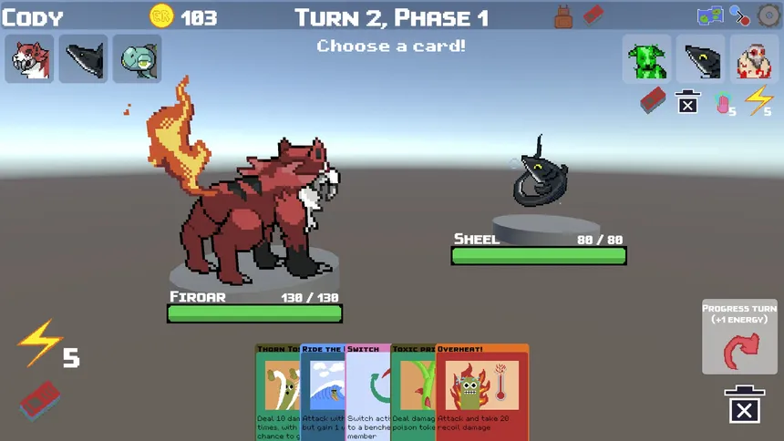Скриншот 1 к игре Cards and Creatures