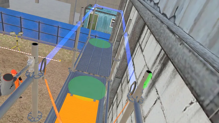 Скриншот 3 к игре Wedge Lock Scaffolding VR Training