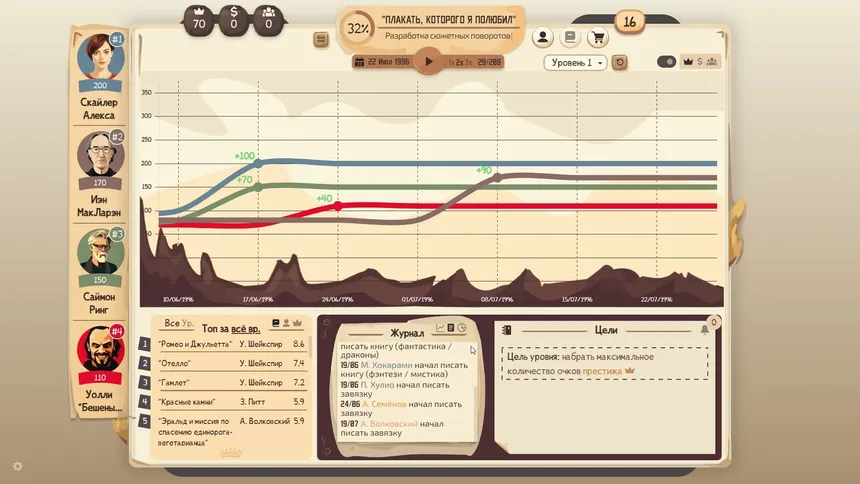 Скриншот 1 к игре Writer's Rush