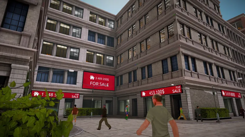 Скриншот 3 к игре REAL ESTATE Simulator - FROM BUM TO MILLIONAIRE