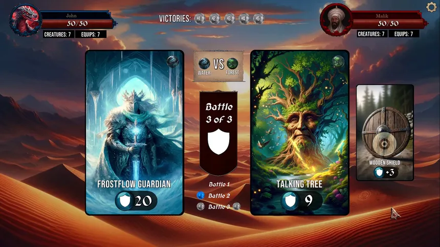 Скриншот 1 к игре Dragon's Fate: Cards and Minigames