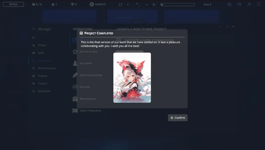 Скриншот 3 к игре VTuber Manager