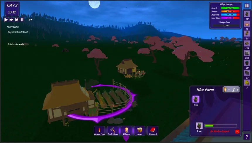 Скриншот 4 к игре Matsudaira's Myoshu: A Sengoku Village Simulator