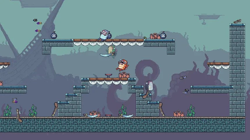 Скриншот 3 к игре Fish Folk: Jumpy