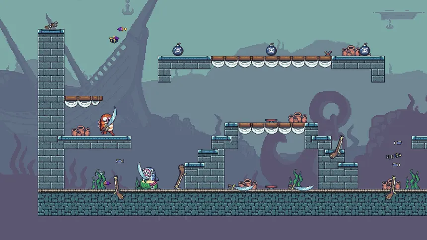 Скриншот 4 к игре Fish Folk: Jumpy