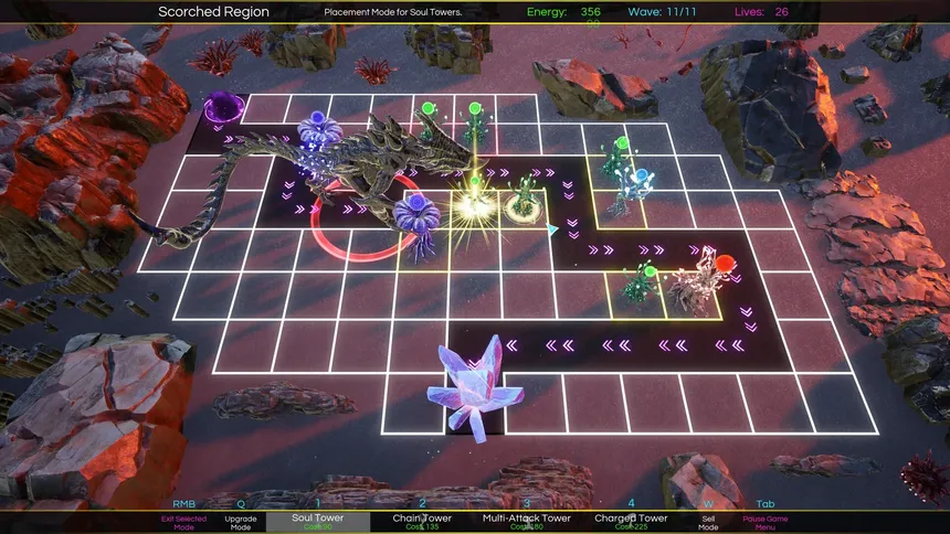 Скриншот 2 к игре Space Nature Attack Tower Defense