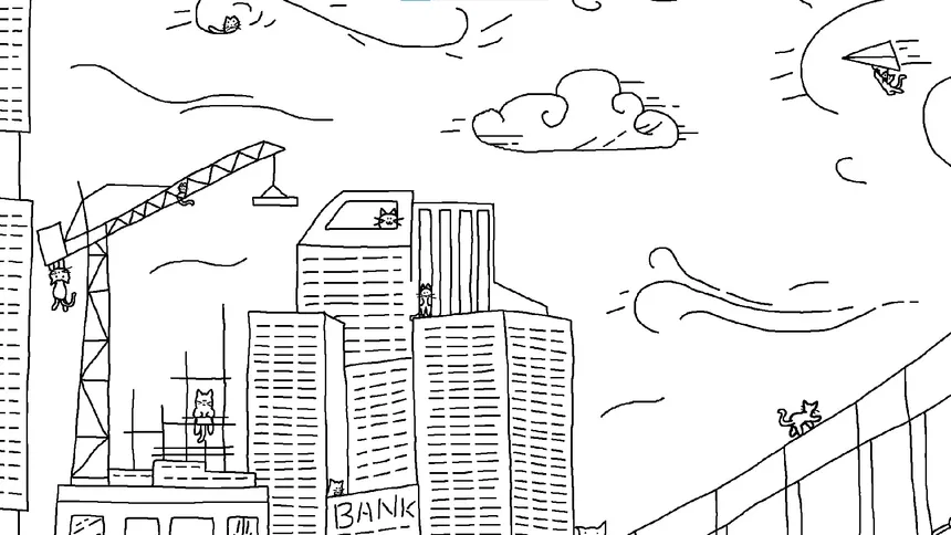 Скриншот 2 к игре Looking For Cats In a Badly Drawn City