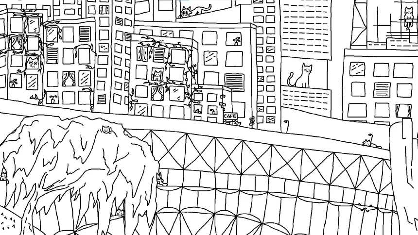 Скриншот 3 к игре Looking For Cats In a Badly Drawn City