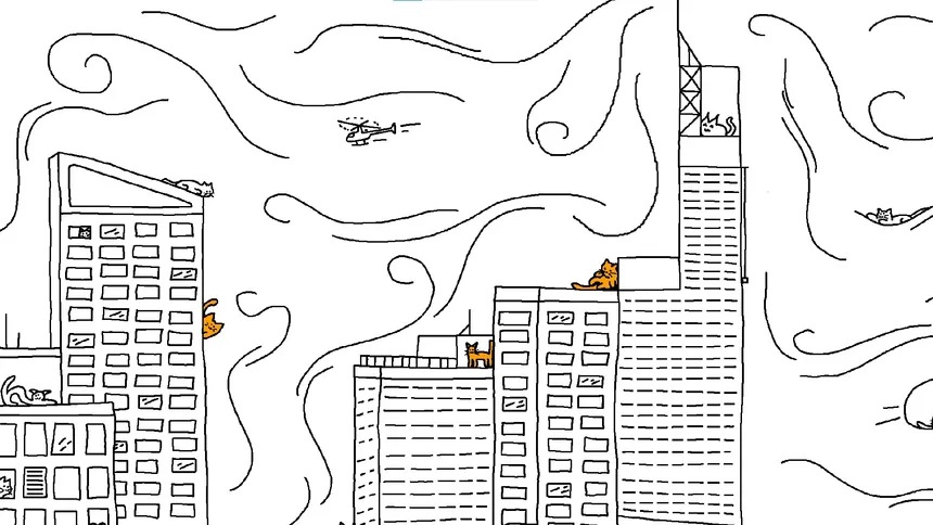 Скриншот 4 к игре Looking For Cats In a Badly Drawn City