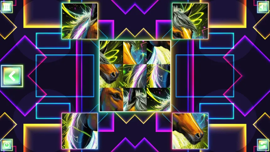 Скриншот 1 к игре Neon Fantasy: Horses