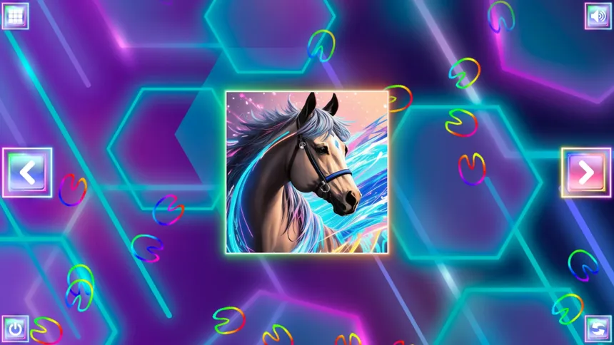 Скриншот 4 к игре Neon Fantasy: Horses