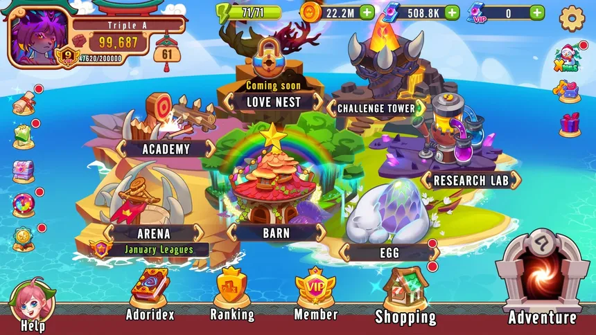 Скриншот 1 к игре Adorimon : Arena of Ancients