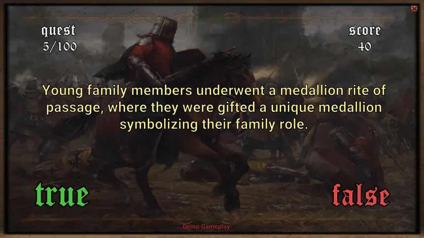 Скриншот 1 к игре Medieval Questionnaire