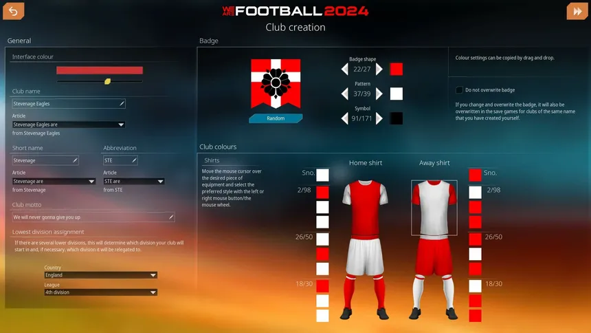 Скриншот 4 к игре WE ARE FOOTBALL 2024