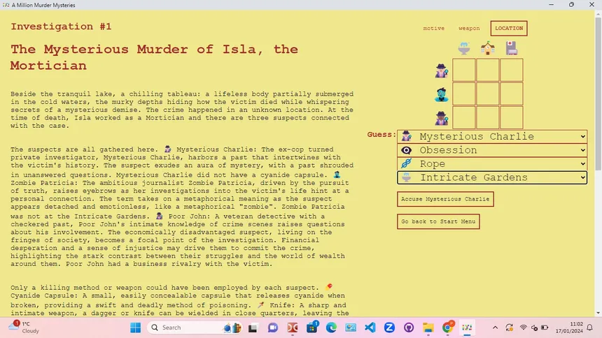 Скриншот 5 к игре A Million Murder Mysteries