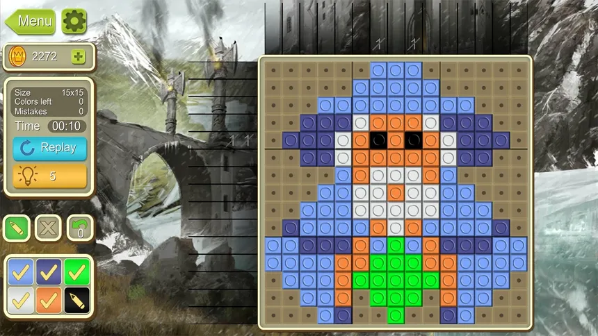 Скриншот 1 к игре Simple Mosaics - Nonogram Puzzles