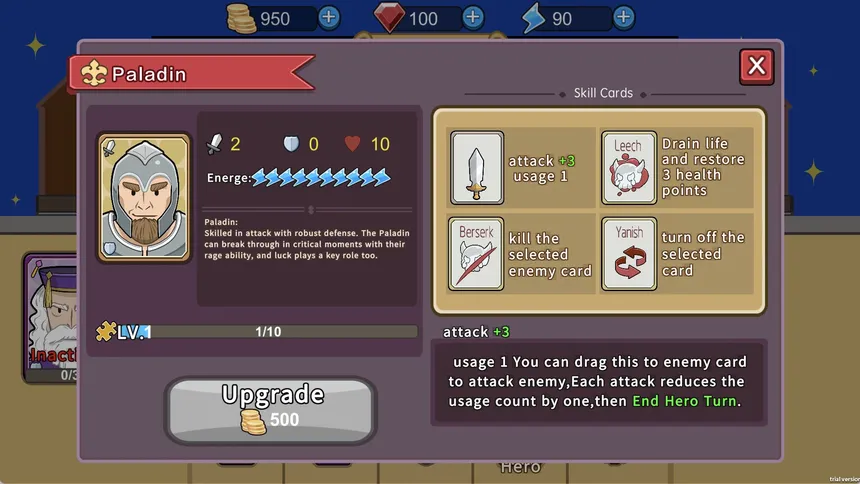 Скриншот 4 к игре Brave Hero:Puzzle Dungeon Card