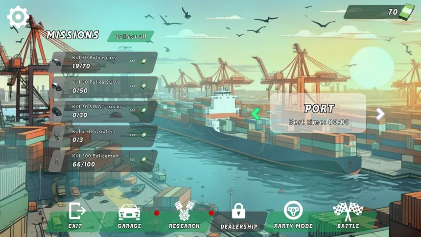 Скриншот 1 к игре BattleDrive.io