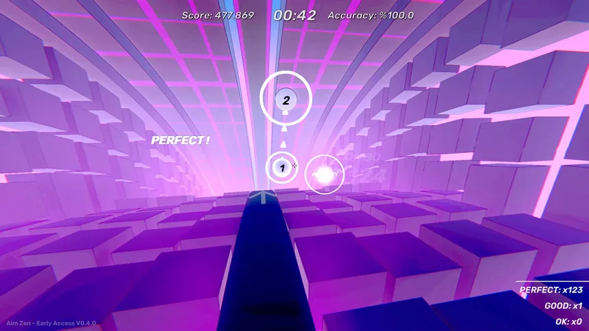 Скриншот 4 к игре Aim Zen - Rhythmic Aim Trainer