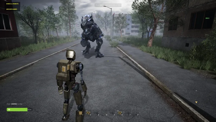 Скриншот 1 к игре DINOS vs ROBOTS