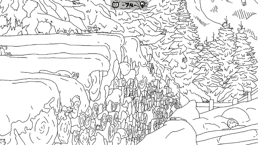 Скриншот 4 к игре Looking For Cats In a Badly Drawn Forest