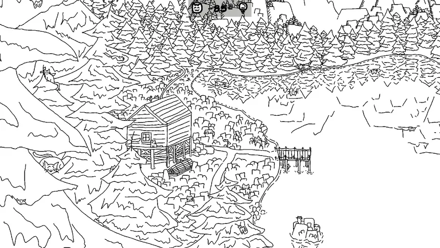 Скриншот 5 к игре Looking For Cats In a Badly Drawn Forest