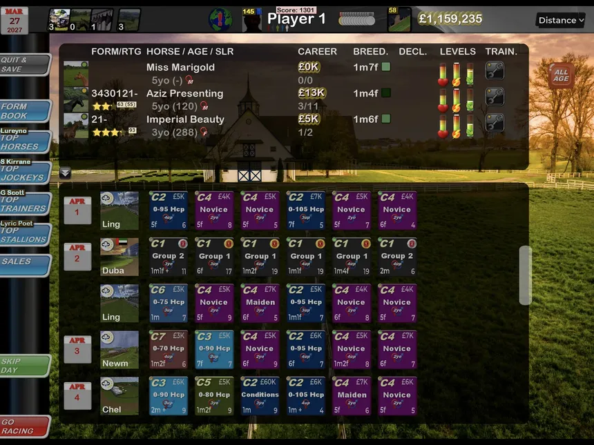 Скриншот 2 к игре Starters Orders Touch Horse Racing