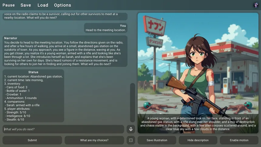 Скриншот 3 к игре DREAMIO: AI-Powered Adventures