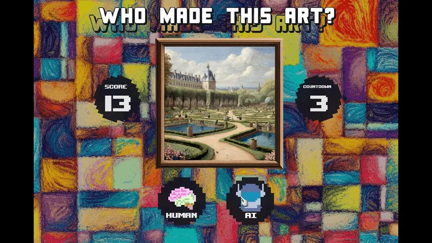 Скриншот 1 к игре Who made this art? Human or AI