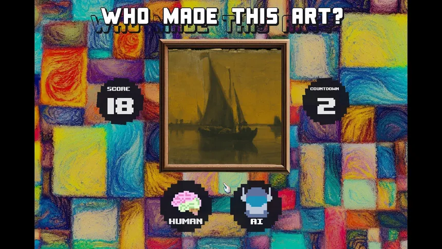 Скриншот 4 к игре Who made this art? Human or AI