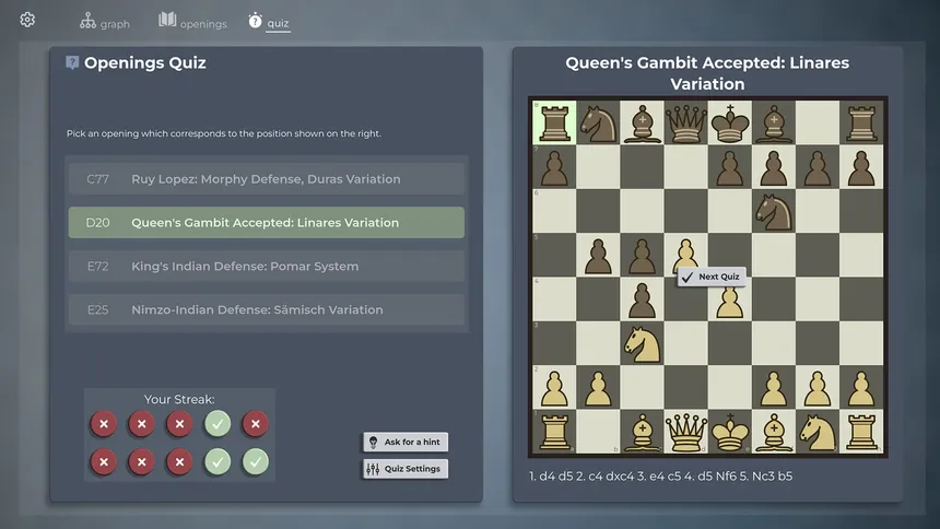 Скриншот 2 к игре Chess Opening Repertoire Builder