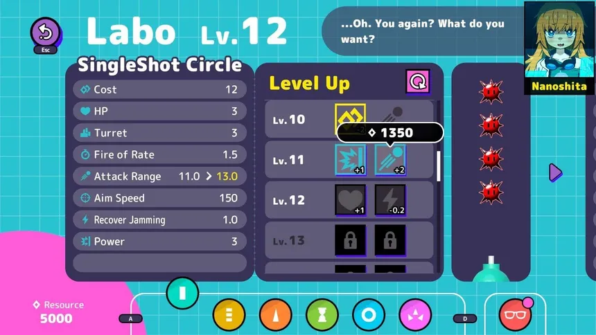Скриншот 6 к игре さーきゅらーディフェンス!!～とある辺境惑星開拓事務所、３０日の記録～